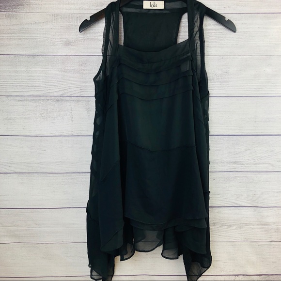 lola Other - Lola Tank Top Swimsuit Cover in Black Size Medium